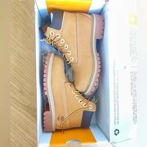 Timberland kids boots. Never worn, new with box!